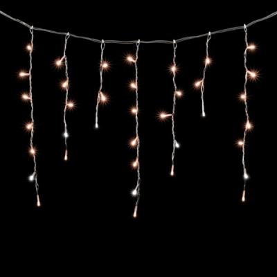 Светодиодная бахрома Laitcom 4,9x0,5м, 240 LED, IP54, прозр.провод, экстра т.белый, мерц. БЕЛЫЙ ДИОД