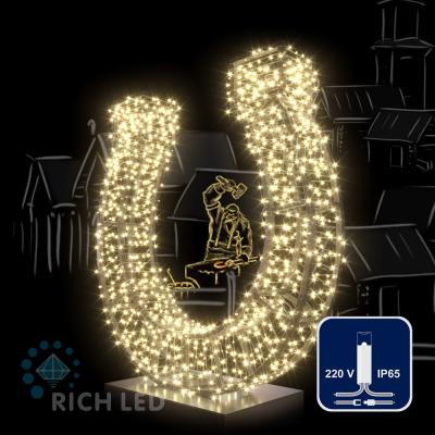 Светодиодная гирлянда Нить RichLed 10 метров, 220 В, пост. свечение,IP65, герм. колпачок, т.белый Светодиодная гирлянда Нить RichLed 10 метров, 220 В, пост. свечение,IP65, герм. колпачок, т.белый
