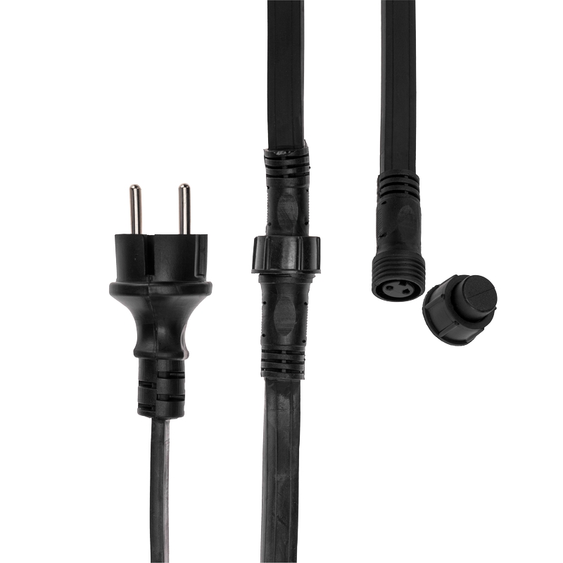 Качественная картинка Набор Белт-Лайт 10 м, черный каучук, 30 ламп, цвет Мультиколор, IP65, соединяется