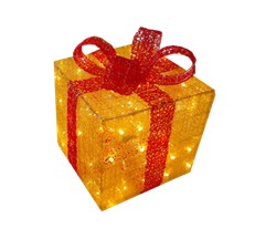 Светодиодная фигура Подарок 70*70, RichLed, статика, теплый белый