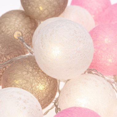 Качественная картинка Тайские фонарики Вельвет Neon-Night 3,5м, проз.ПВХ, IP20, 20LED, т.белый, батарейки 2*АА (нет)