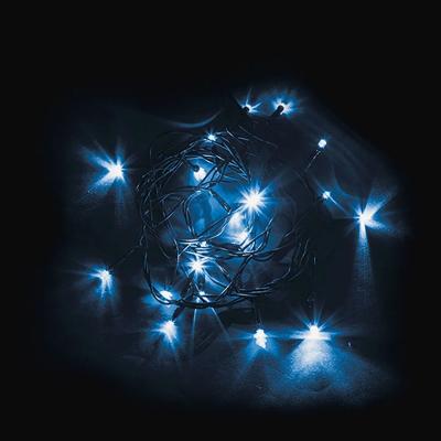 Светодиодная гирлянда Feron CL02, 230V, 20 LED 2 м, синий, IP 20,  шнур 1,5м.
