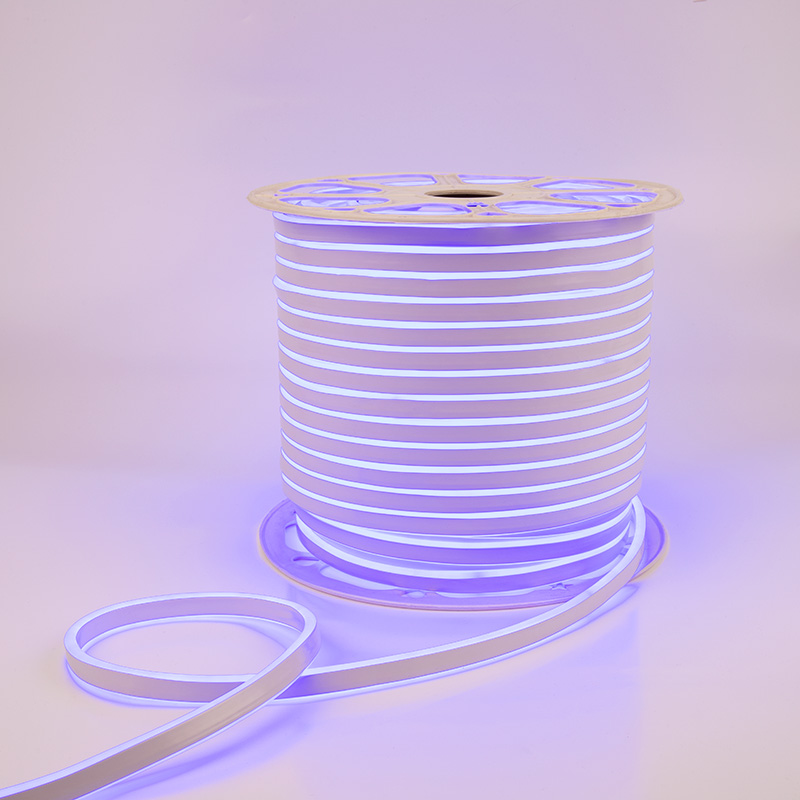 Качественная картинка Гибкий неон NEON-NIGHT 8х16мм двухсторонний 120 LED/м СИНИЙ 230В бухта 100м