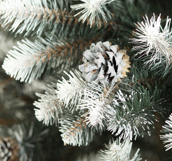 Качественная картинка Ёлка искусственная "Элитная серебро" 180 см, d нижнего яруса 100 см, 490 веток