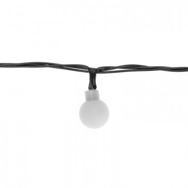 Качественная картинка Гирлянда светодиодная Шарики Neon-Night 5 м, зеленый провод, IP20, 20LED, мерцание мульти