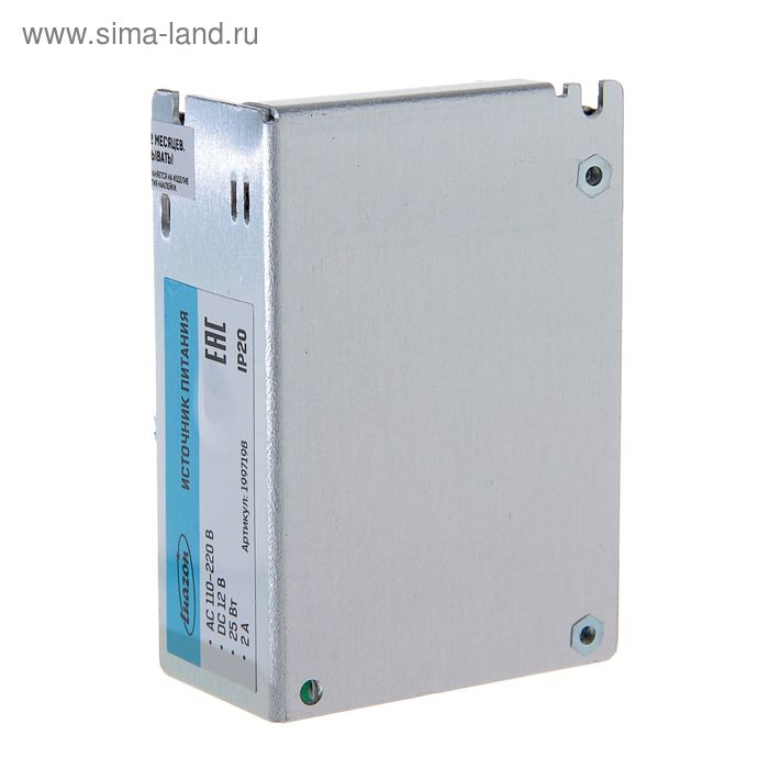 Качественная картинка Блок питания Luazon Lighting для светодиодной ленты 12 В, 25 Вт, IP20