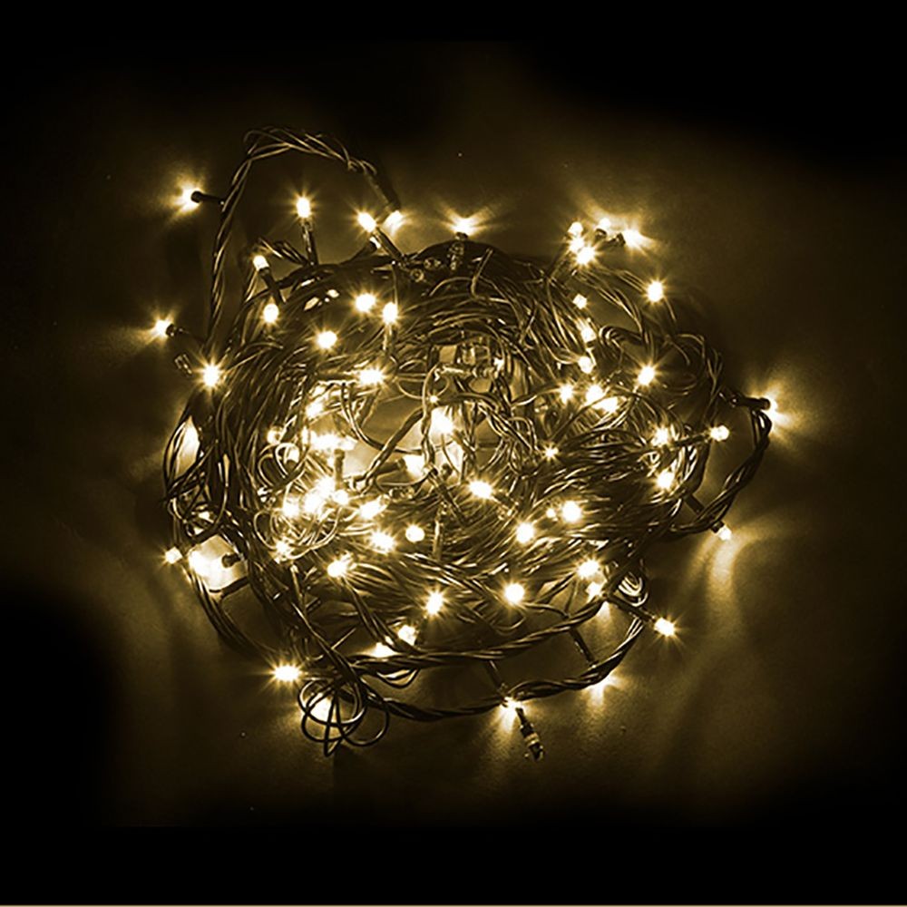 Качественная картинка Светодиодная гирлянда Feron CL08, 230V, 600 LED 60м, 2700K, с эфф. стробов, IP 44,  шнур 3м.