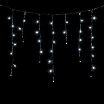 Светодиодная бахрома Laitcom 4,9x0,5м, 240 LED, IP54, черн. пр., белый с мерцанием белого диода