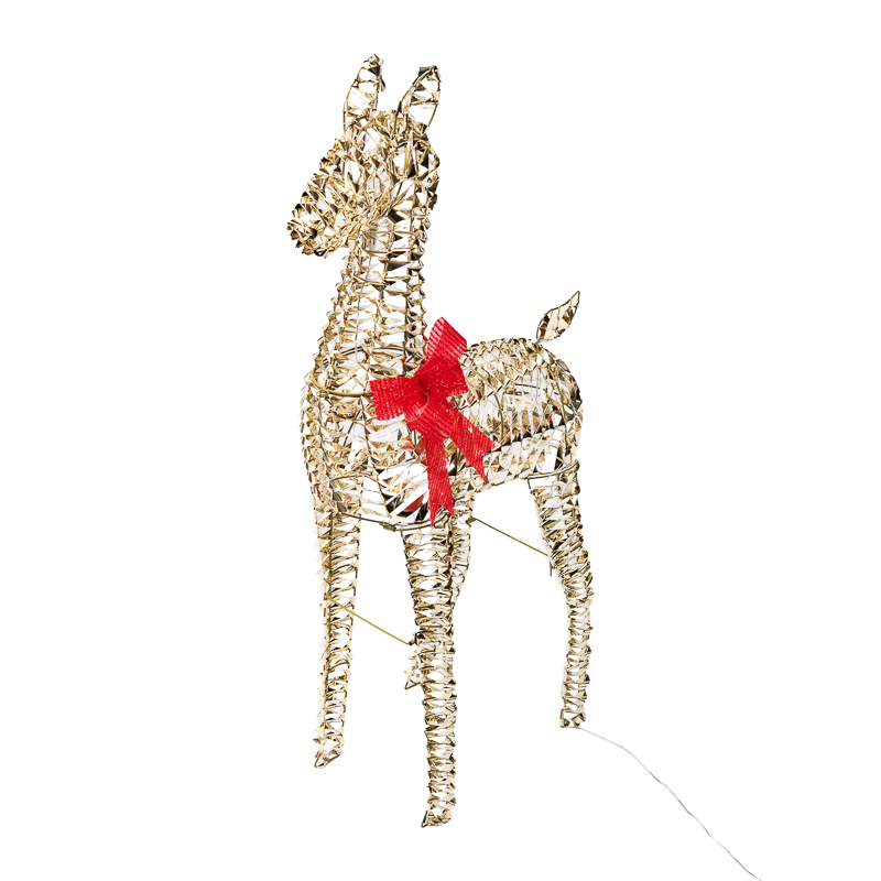 Качественная картинка Светодиодная фигура Олененок 107см, цвет свечения теплый белый, IP44 NEON-NIGHT