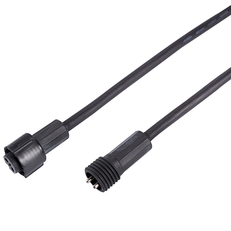 Качественная картинка Удлинитель (шнур) для подключения уличных гирлянд 3м черный ПВХ NEON-NIGHT