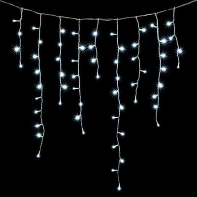 Светодиодная бахрома Laitcom 4,8x0,9м, 348 LED,IP65, прозр. пр., белый