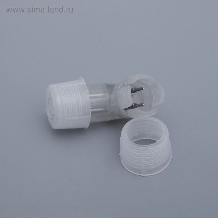 Качественная картинка Коннектор Luazon Lighting для дюралайта 13 мм, 2W, L - образный 461022