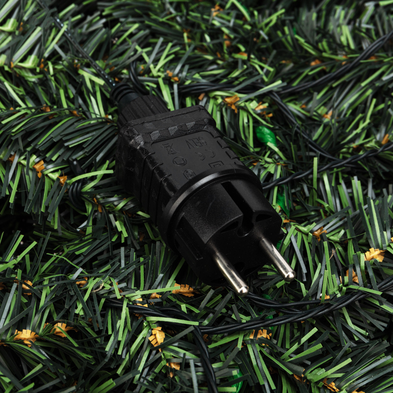 Качественная картинка Гирлянда еловая 2,7м, диаметр 41см, теплое белое свечение 80 LED NEON-NIGHT