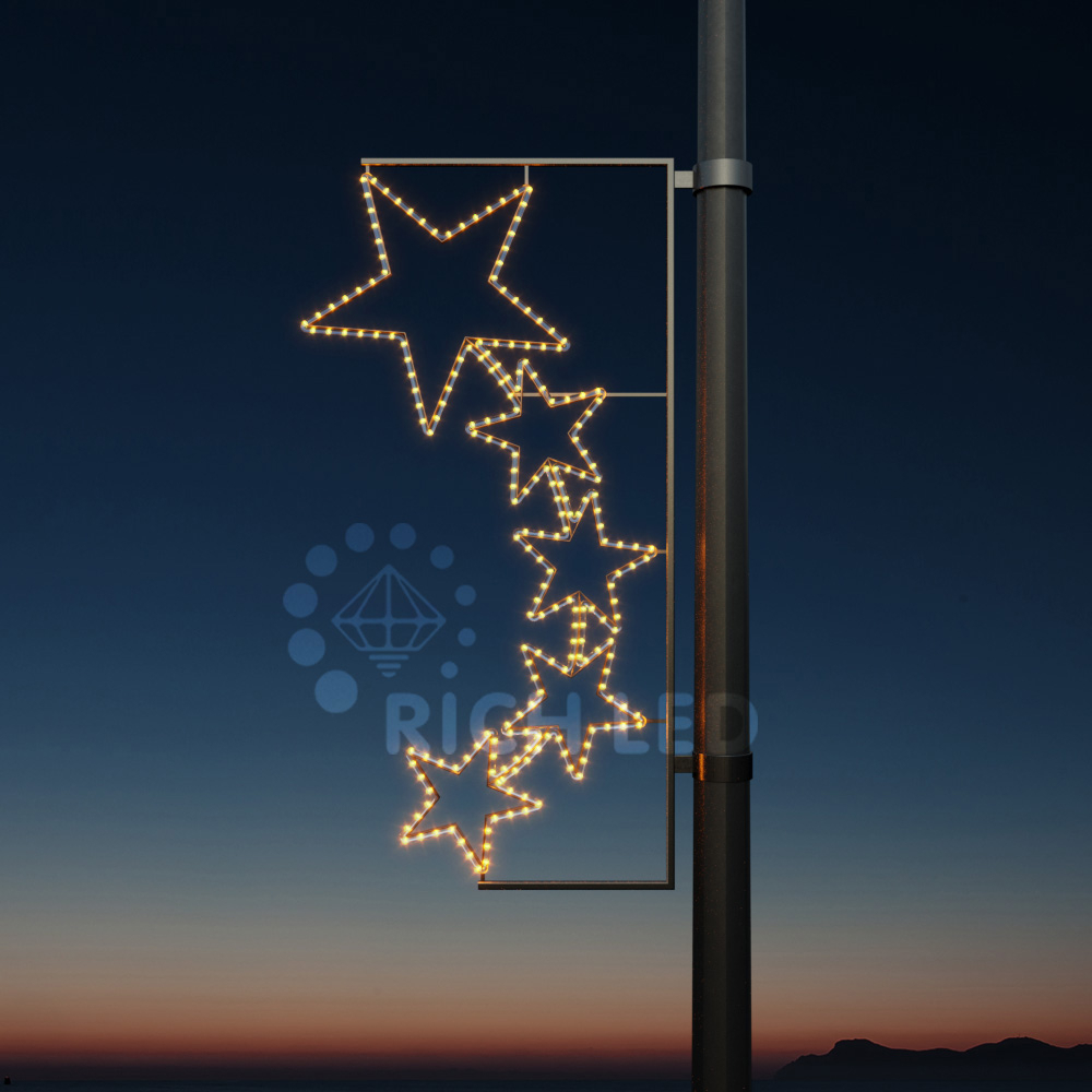 Качественная картинка Светодиодная консоль "Звезды 5" Желтый