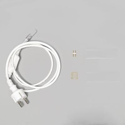 Кабель питания Laitcom 1,5м с Выпрямителем 8А для неона 8х16 мм, 220В, провод белый каучук, IP65