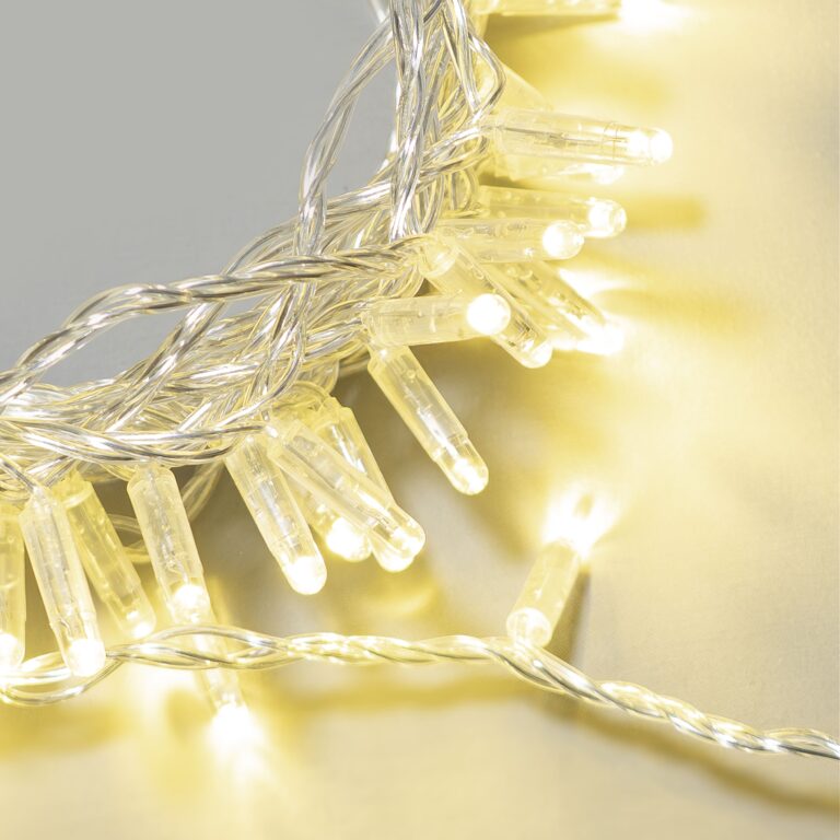 Качественная картинка Светодиодная нить Laitcom, с колпачком 10м, 100 LED, 24V, IP65, прозр. пр., шампань