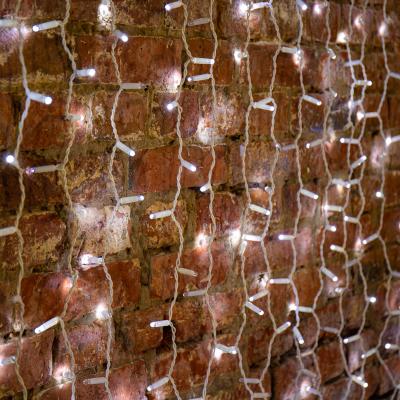 Светодиодный занавес NEON-NIGHT 2х1,5м БЕЛЫЙ, белый ПВХ, IP65, мерцание, 230В