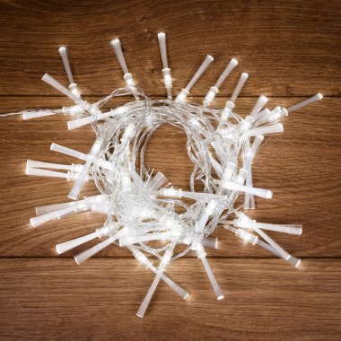 Гирлянда светодиодная Кисточки Neon-Night 5 м, прозрачный провод ПВХ, IP 20, 48 LED, белый