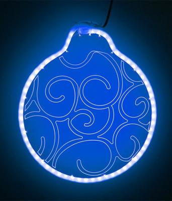 Светодиодная Фигура Шар Laitcom 30 x 30 см Синяя, Гибкий Неон и Акрилайт, IP54