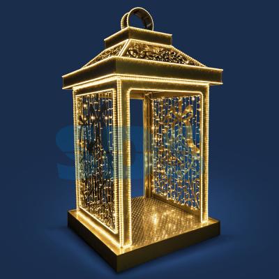 Декоративная 3D фигура Фонарик золотой 406 см Neon-Night