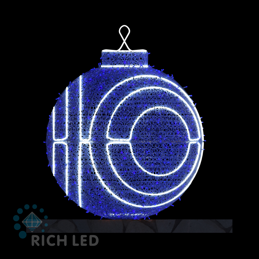 Качественная картинка Ёлочная игрушка RichLed шар 15, 100 см, 24В