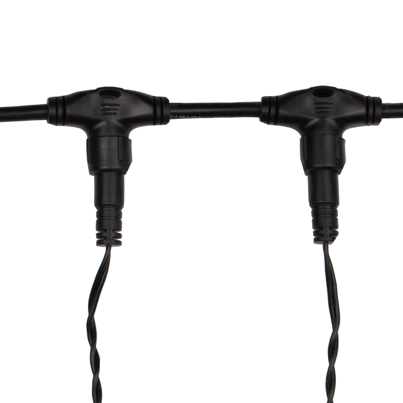 Качественная картинка Светодиодный дождь NEON-NIGHT 2х3м КРАСНЫЙ, постоянное свечение, черный провод, 230 В