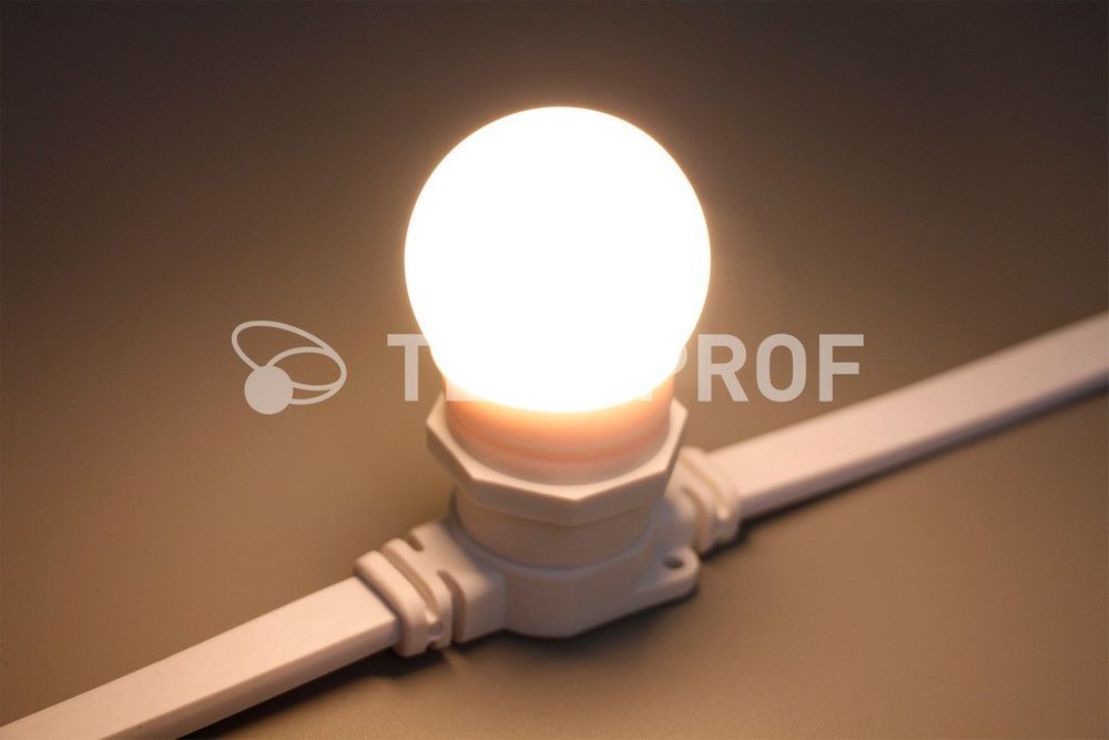 Качественная картинка Светодиодная лампа для белт-лайт, 2 Вт, d=45 мм, теплая белая