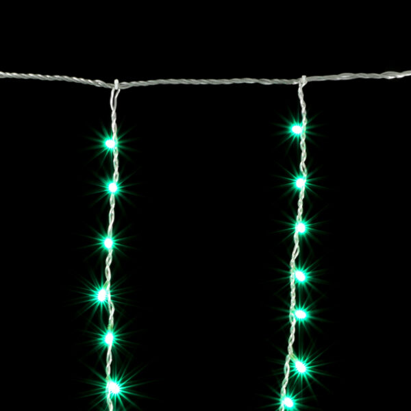 Качественная картинка Светодиодная бахрома Laitcom 1x1м, 65 LED, IP65, прозр. пр., аква