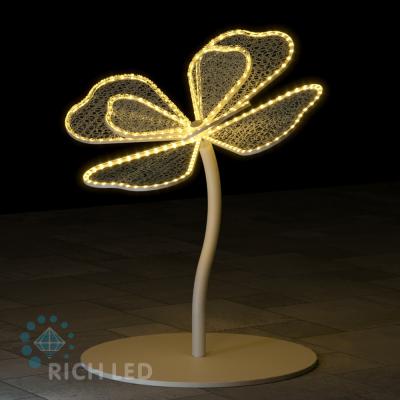 Светодиодный цветок Фиалка RichLed, 1 м, тепло-белый