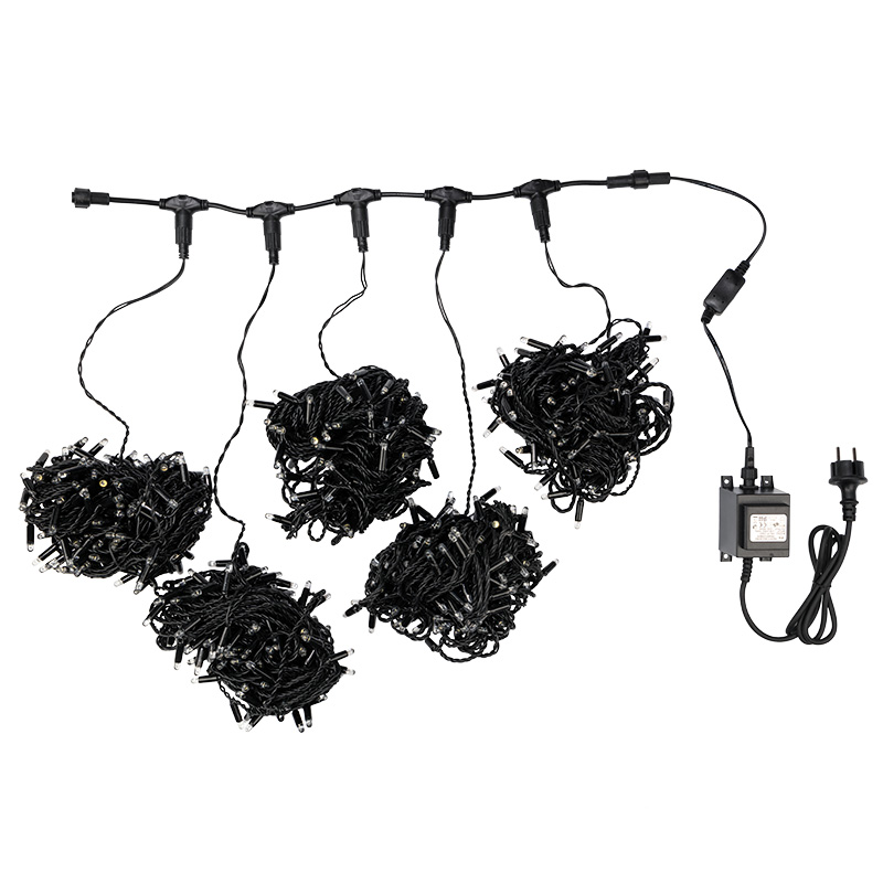 Качественная картинка Гирлянда NEON-NIGHT ClipLight 24V, 5 нитей по 20 метров, Белый