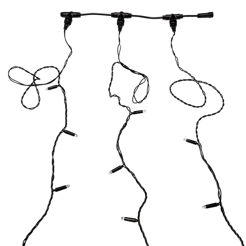 Качественная картинка Гирлянда NEON-NIGHT ClipLight 24V, 3 нити по 10 метров, Белый