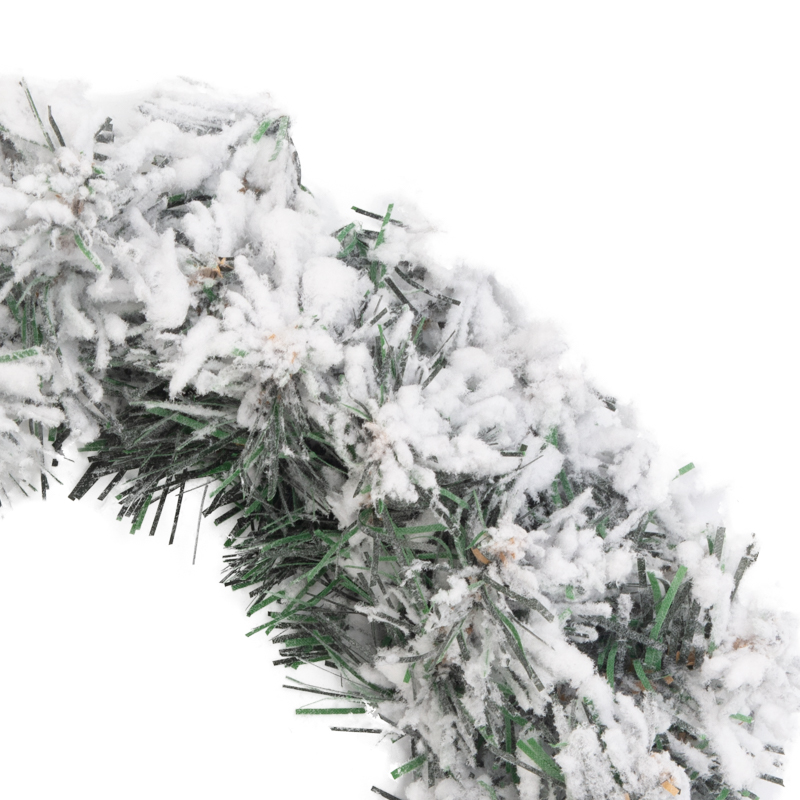 Качественная картинка Заснеженный еловый венок NEON-NIGHT Ø 30 см, ПВХ