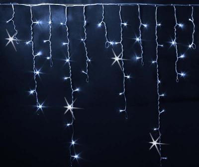 Светодиодная бахрома Rich LED 3*0,9 м, 220 В, пост. свечение, цвет белый, IP 65, герм. колпачок