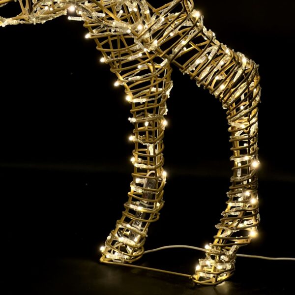 Качественная картинка Светодиодная фигура "Световой Олень" Laitcom, 2м, провод прозр.ПВХ, 24В, IP65, т.белый