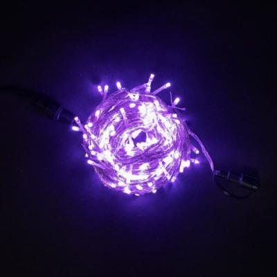 Светодиодная нить Laitcom с возможностью динамики, 20м, 200 LED, IP65, 24V, проз.пр., лиловый