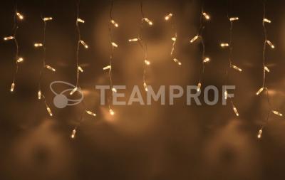 Светодиодная бахрома Teamprof 3х0.6м, IP65, герм.колп., мерцание, прозрачный провод, теплая белая Светодиодная бахрома Teamprof 3х0.6м, IP65, герм.колп., мерцание, прозрачный провод, теплая белая