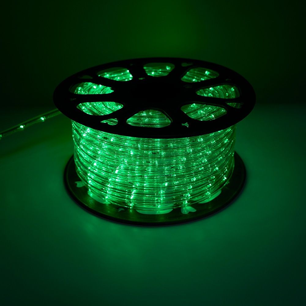 Качественная картинка Дюралайт (световая нить) со светодиодами, 2W 50м 230V 24LED/м 13мм, RGBW, LED-R2W с 2 заглушками, 2 