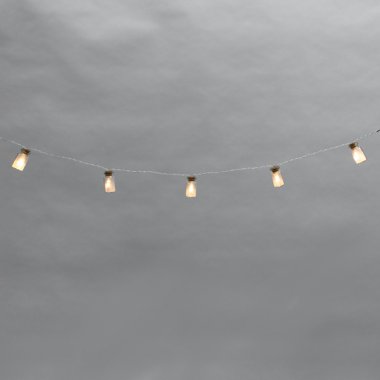 Качественная картинка Гирлянда светодиодная Баночки Neon-Night 1,5 м, прозр.ПВХ, IP 20, 10 LED, теп.белый, 2хАА (нет)