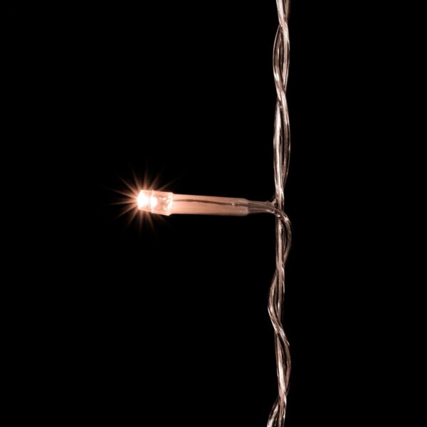 Качественная картинка Светодиодный занавес Laitcom, 2x3м, прозр.пров, 600 led, IP54, мерц бел.диода, облег, экстра т.белый