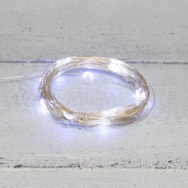 Качественная картинка Светодиодная гирлянда Роса Neon-Night, 10м, 100 LED, ПВХ, IP20, USB, белый