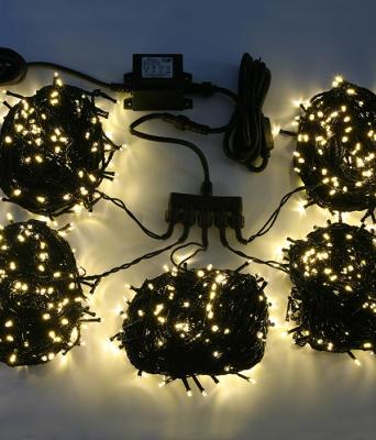 Комплект гирлянды Laitcom, 100 м, 900 led, IP65, 24V, черн. пр., шампань