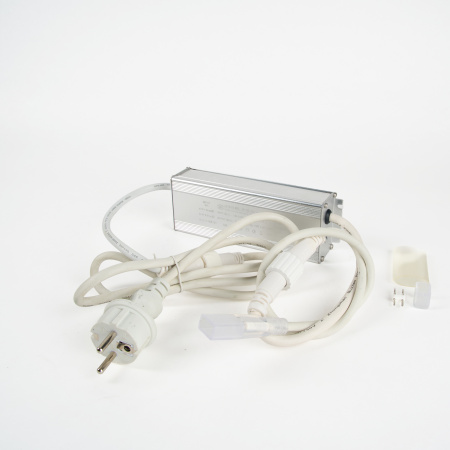 Качественная картинка Импульсный источник питания для двустороннего неона ALEDUS 220/24 В, 150 Вт, 1.5 м, белый с вилкой