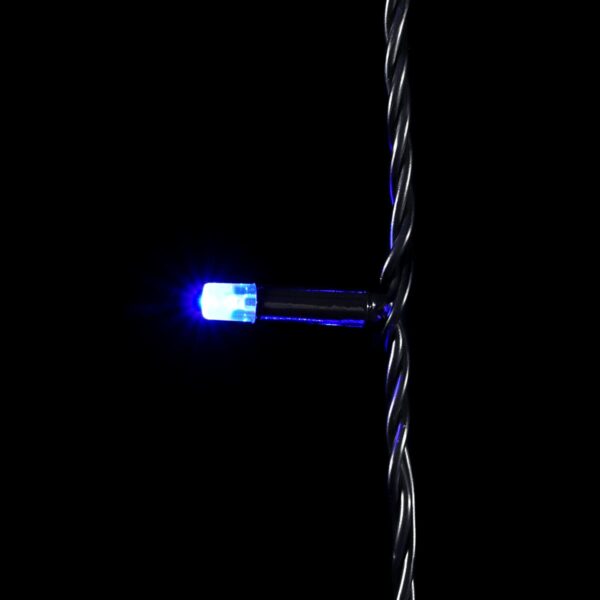 Качественная картинка Светодиодная нить Laitcom с колпачком 10м, 24В, 100 LED, Провод Черный ПВХ, IP65, синий