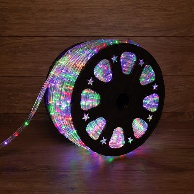Дюралайт NEON-NIGHT трехжильный 230В 13мм 24 LED/м МУЛЬТИ (RYGB) динамика Эконом
