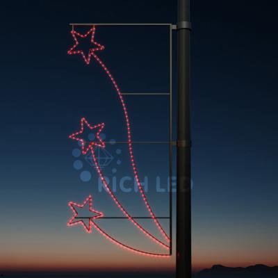 Светодиодная консоль Звезды 1, 174х83, красный (220)