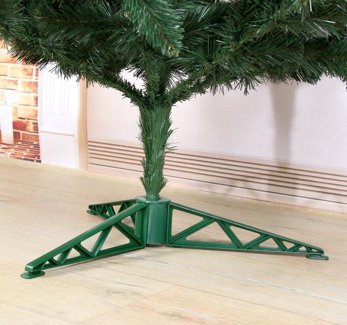 Качественная картинка Ель искусственная Никольская иней 1,8 м (подставка пластик)