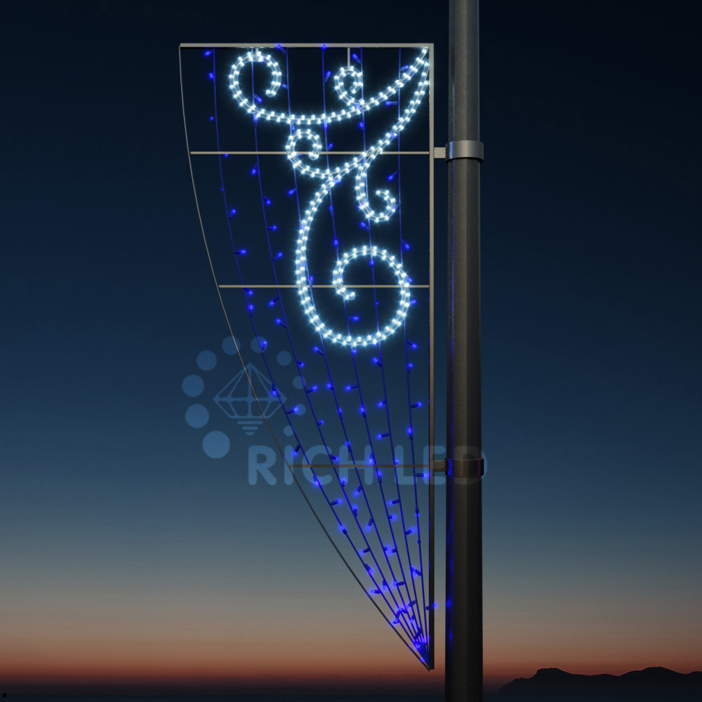 Качественная картинка Светодиодная уличная консоль Вьюга Rich LED синий RL-KN-111B