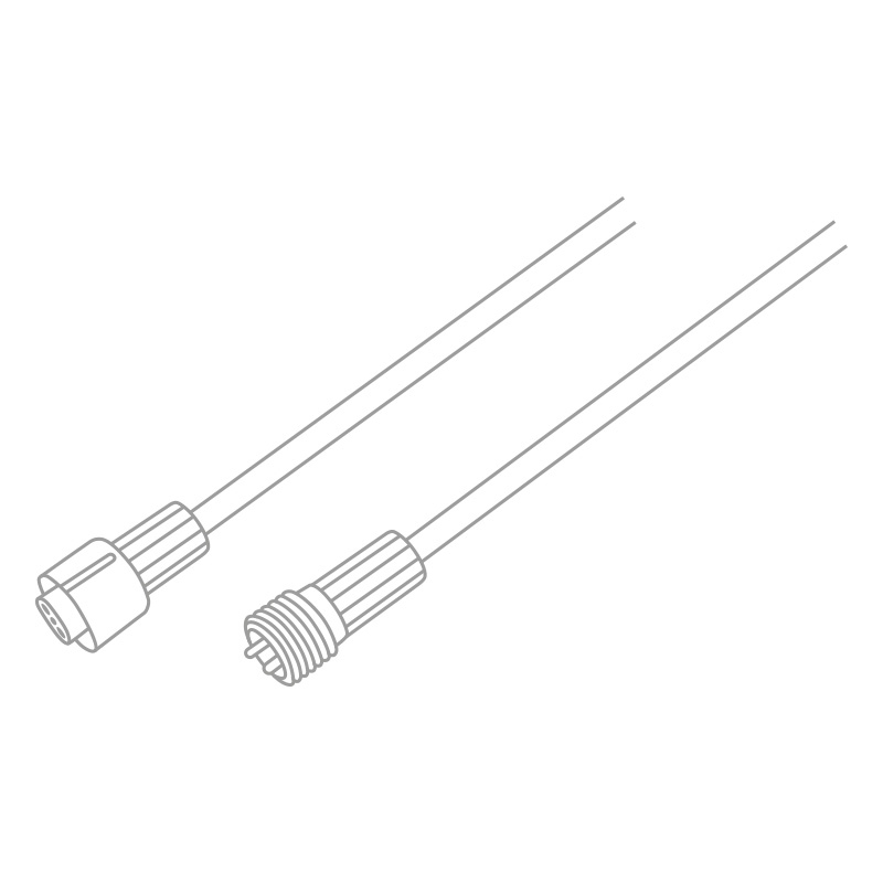 Качественная картинка Удлинитель (шнур) для подключения уличных гирлянд 1м белый ПВХ NEON-NIGHT