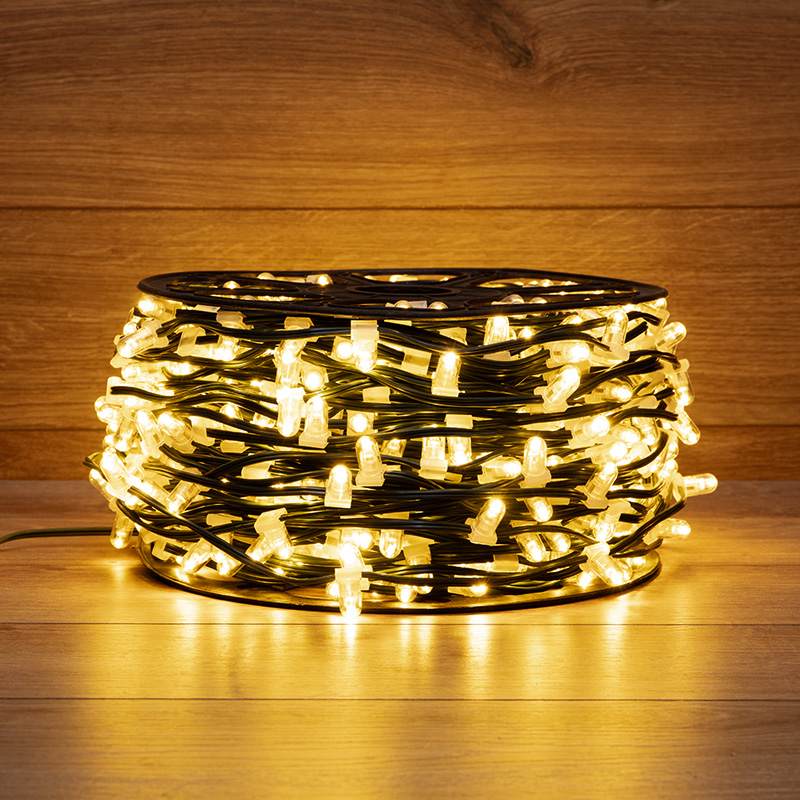 Качественная картинка Гирлянда NEON-NIGHT ClipLight 12V 150 мм, ТЕПЛЫЙ БЕЛЫЙ