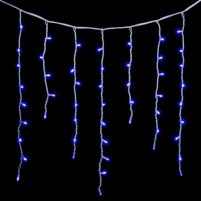 Светодиодная бахрома Laitcom, 3,2x0,9м, 232 LED, IP65, бел. пр., синий